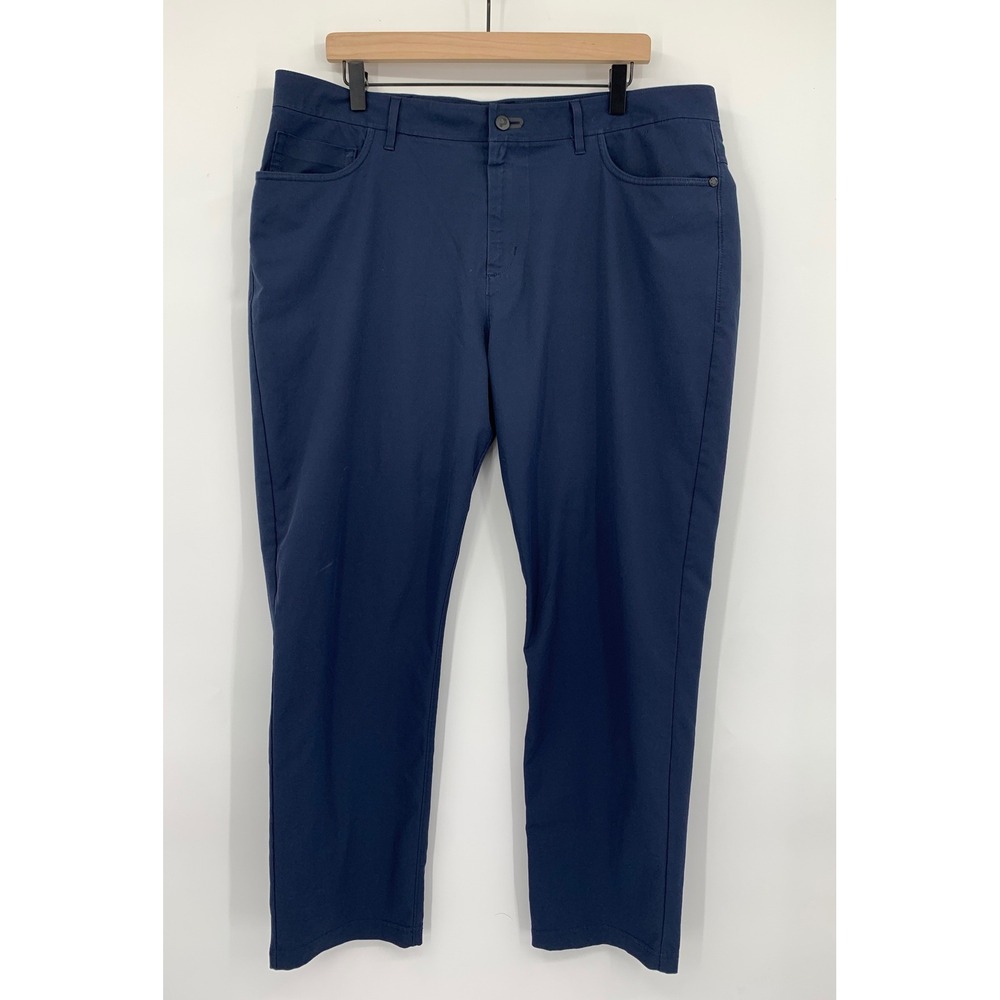 Public Rec Pants Mens 38x30 Navy Blue Polyester Performance Stretch Chino
